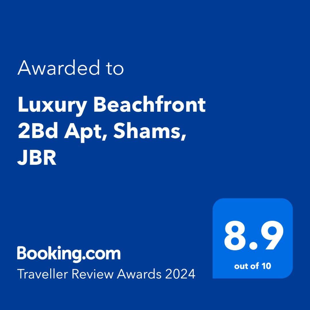 Luxury Beachfront 2Bd Apt, Shams, Jbr 迪拜 外观 照片
