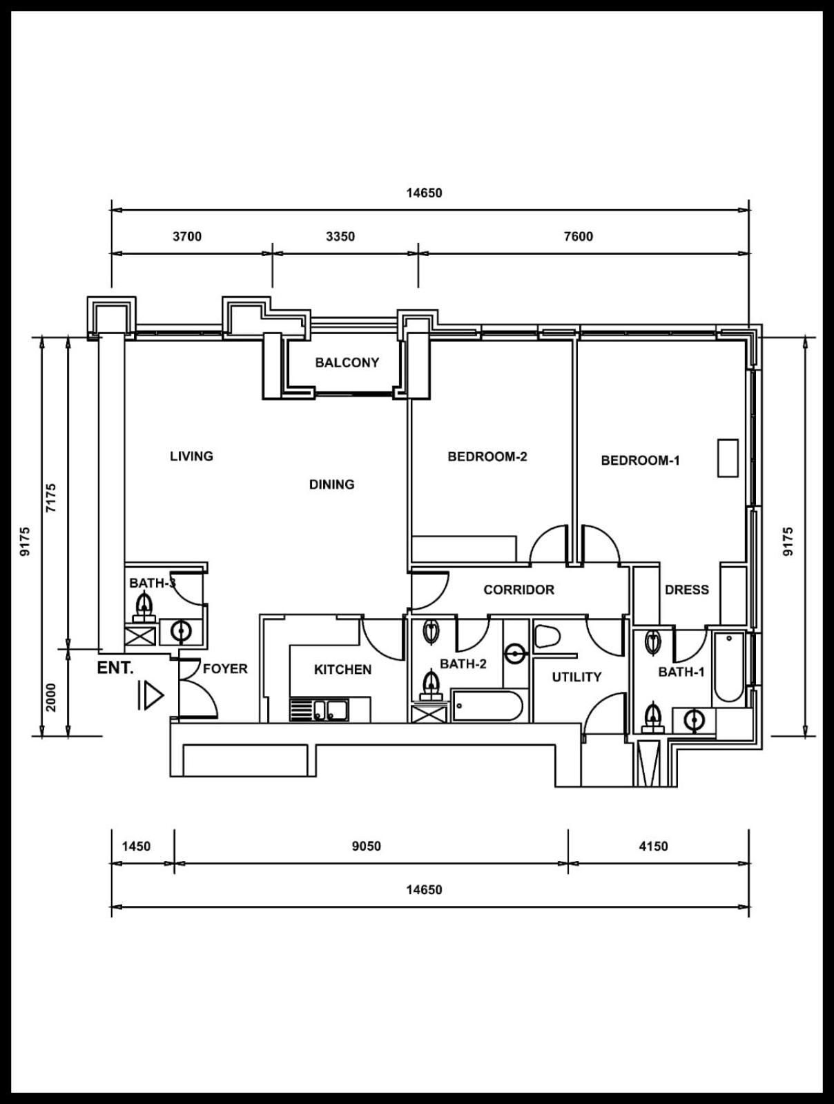 Luxury Beachfront 2Bd Apt, Shams, Jbr 迪拜 外观 照片